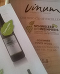 Urkunde Bioweinpreis 2017
